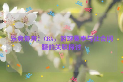 乐竞体育：CBA，篮球赛事与社会问题的关联探讨