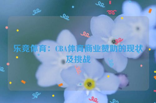 乐竞体育：CBA体育商业赞助的现状及挑战