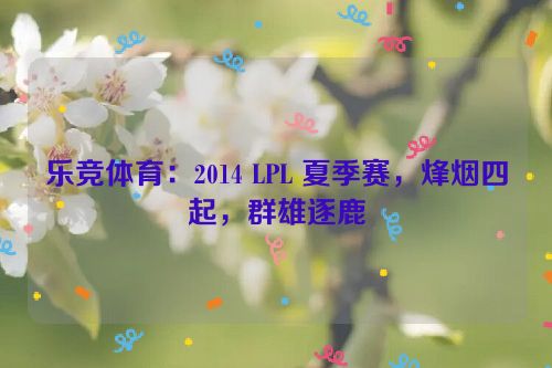 乐竞体育：2014 LPL 夏季赛，烽烟四起，群雄逐鹿