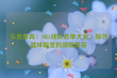 乐竞体育：NBA球队名单大全，探寻篮球殿堂的顶级阵容