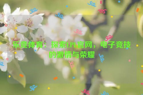 乐竞体育：探索LPL官网，电子竞技的激情与荣耀