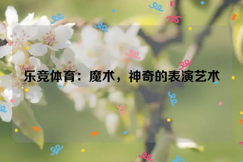 乐竞体育：魔术，神奇的表演艺术