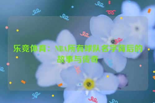 乐竞体育：NBA所有球队名字背后的故事与传奇