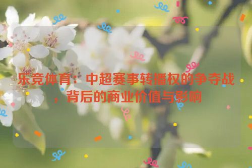 乐竞体育：中超赛事转播权的争夺战，背后的商业价值与影响